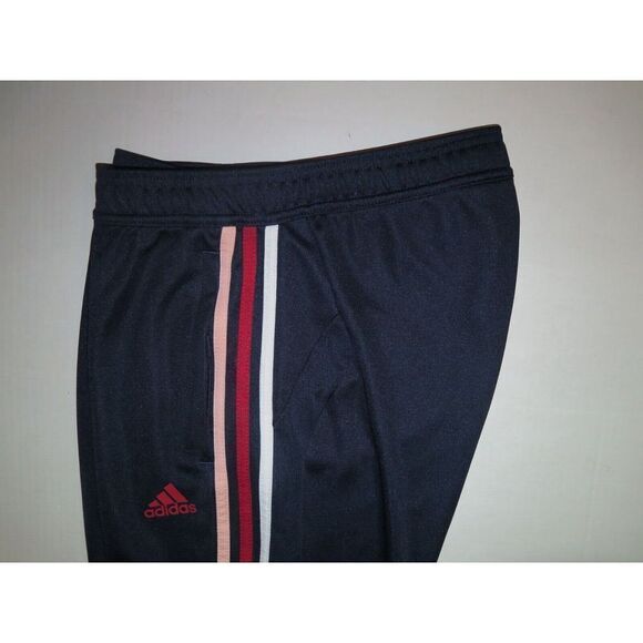 adidas Women's Sz M Navy 3 Striped Climacool Tiro Soccer Track Pants - Picture 4 of 11